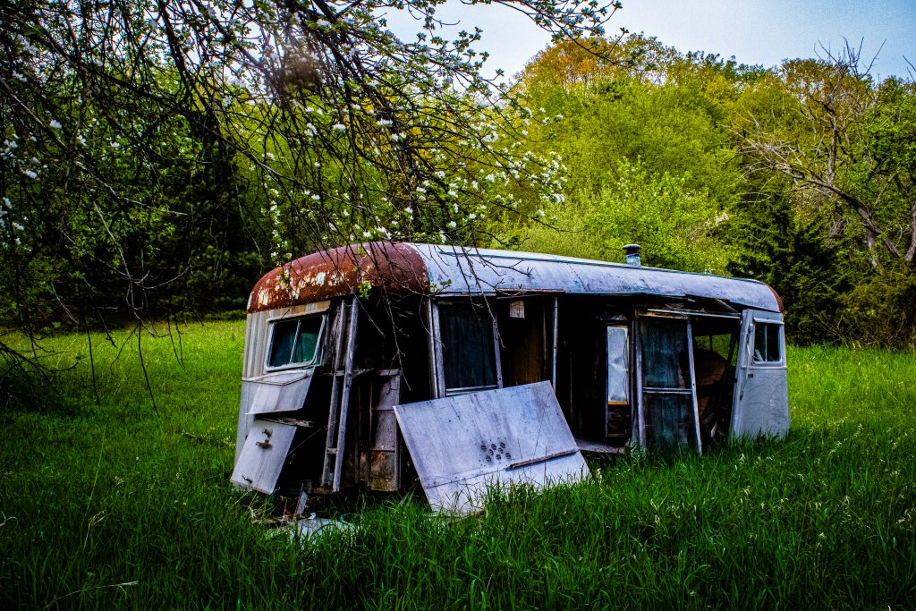 Boyne Falls abandoned camper 1